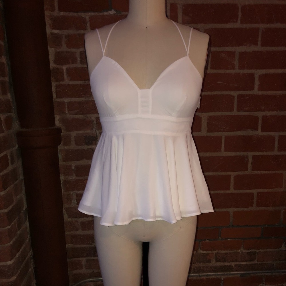 White babydoll top